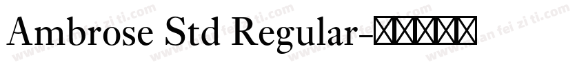 Ambrose Std Regular字体转换